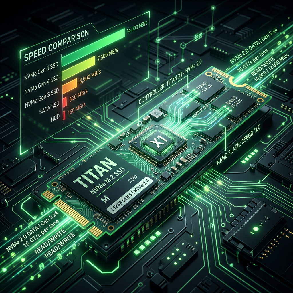 SSD NVMe vs SATA: Tốc độ, giao thức và lựa chọn lưu trữ cho mọi nhu cầu